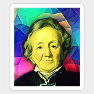 Leopold von Ranke Colourful Portrait | Leopold von Ranke Artwork 7 Sticker